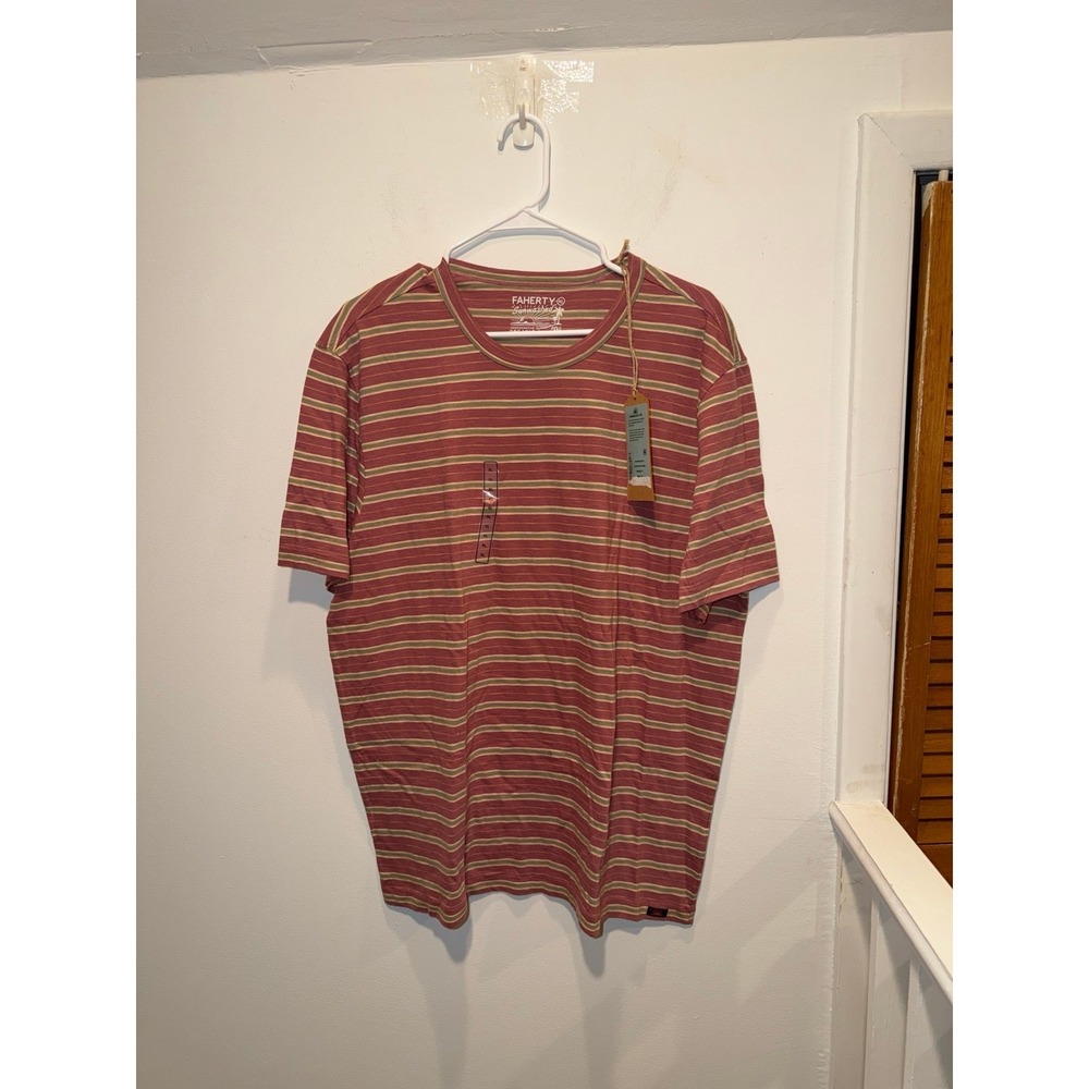 Faherty Sunwashed Striped Shirt. Mens Size XL (NWTS)